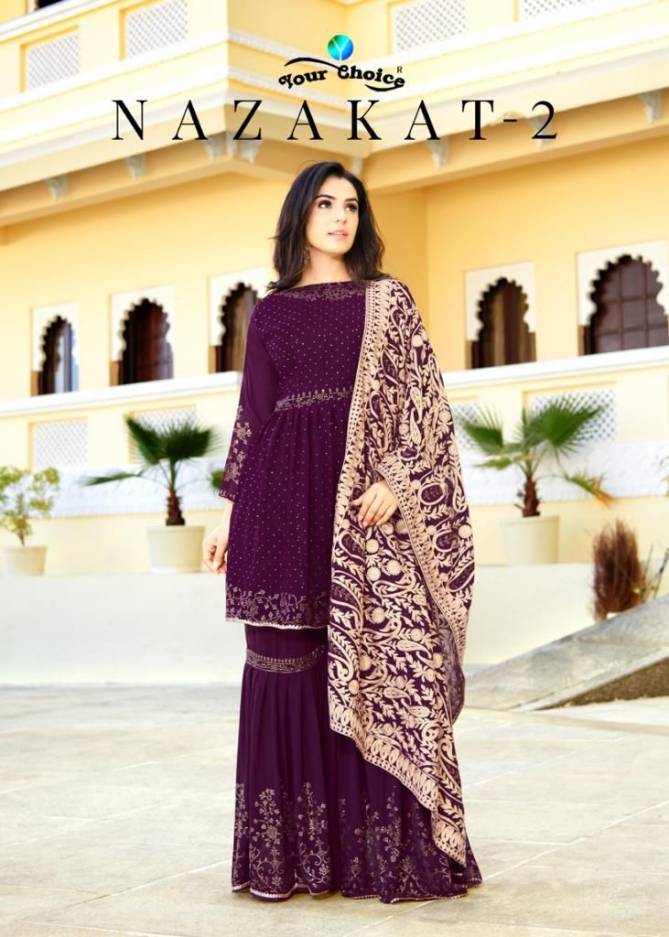 Nazakat 2 Heavy Wedding Wear Designer Fancy Georgette Latest Salwar Suit Collection